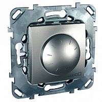 Светорегулятор поворотный UNICA TOP, Вт, алюминий | код. MGU5.510.30ZD | Schneider Electric